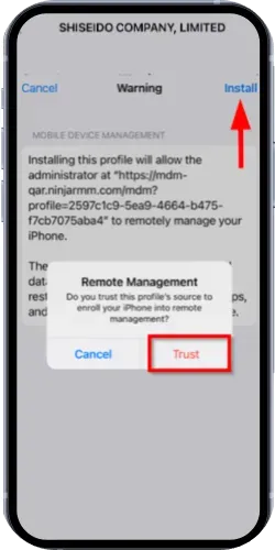 Allow the app VegasNow iOS