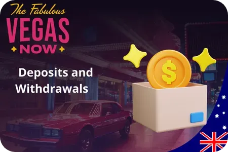 VegasNow Australia deposit and withdrawal payment methods including Visa crypto and PayID