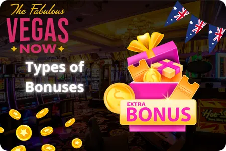 Bonus types on the official VegasNow